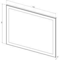 Товар: Зеркало Aquanet Алассио 110 249348 с подсветкой с сенсорным выключателем - фото 2 Зеркало Aquanet Алассио 110 249348 с подсветкой с сенсорным выключателем — фото 2, Мебель для ванной