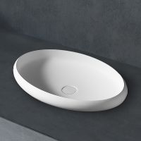 Раковина-чаша Abber Stein 60 AS2614 Белая матовая — фото 2, Раковины накладные