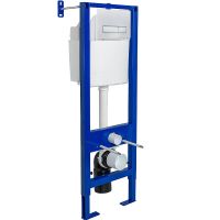 Инсталляция Berges Atom 410 040339 для унитаза c Белой клавишей смыва — фото 1, Инсталляции для унитазов