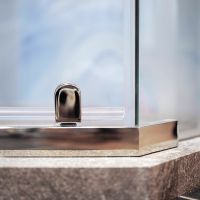 Душевой уголок Berges Solo T 100х100 061109 профиль Хром сильвер стекло прозрачное — фото 5, Душевые уголки трапеция