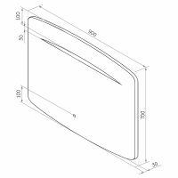 Зеркало Континент Rapid 900х700 ЗЛП918 с подсветкой с сенсорным выключателем — фото 12, Мебель для ванной