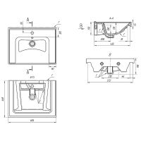 Товар: Тумба с раковиной Brevita Dallas 60 УТ000012648 подвесная Дуб Галифакс олово - фото 12 Тумба с раковиной Brevita Dallas 60 УТ000012648 подвесная Дуб Галифакс олово — фото 12, Мебель для ванной