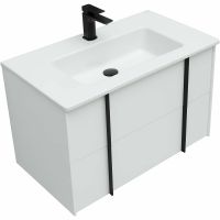 Тумба под раковину Allen Brau Reality 80 1.32005.WM подвесная Белая матовая — фото 3, Мебель для ванной