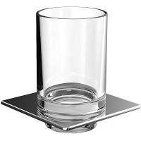 Стакан для зубных щеток Emco Art 1620 001 02 Хром — фото 1, Мыльницы