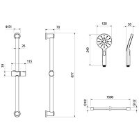 Товар: Душевой гарнитур Aquatek Оберон 3jet AQ2016MB Черный матовый - фото 2 Душевой гарнитур Aquatek Оберон 3jet AQ2016MB Черный матовый — фото 2, Душевые гарнитуры