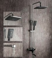 Товар: Душевая система Frap H57 F2457 Черная матовая Хром - фото 7 Душевая система Frap H57 F2457 Черная матовая Хром — фото 7, Душевое оборудование. Душевая программа