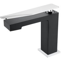 Смеситель для раковины Boheme Q 141-BCR.2 Черный Хром — фото 1, Смесители