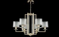 Товар: Люстра Crystal Lux Nicolas SP-PL6 Gold White Белая Прозрачная Золото - фото 3 Люстра Crystal Lux Nicolas SP-PL6 Gold White Белая Прозрачная Золото — фото 3, Люстры