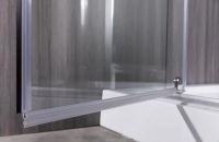 Душевой уголок Esbano ESR-8170 100x100 ESUGR8170 профиль Хром стекло рифленое — фото 5, Душевые уголки трапеция