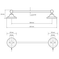 Товар: Полотенцедержатель Bemeta Retro bronze 144104017 Бронза - фото 2 Полотенцедержатель Bemeta Retro bronze 144104017 Бронза — фото 2, Полотенцедержатели
