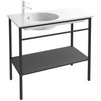 Раковина Jacob Delafon Odeon Rive Gauche 100 EXAU112-Z-00 Белая — фото 2, Раковины подвесные