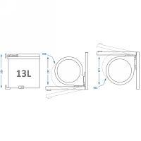 Товар: Ведро для мусора Alveus Albio 13L 224309 Хром - фото 5 Ведро для мусора Alveus Albio 13L 224309 Хром — фото 5, Мусорные ведра