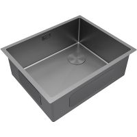 Кухонная мойка Paulmark Next-Skew 54 Uni PM885444-MG Матовый серый — фото 2, Кухонные мойки