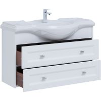 Товар: Тумба под раковину Aquanet Монте 85 303998 подвесная Белая матовая - фото 4 Тумба под раковину Aquanet Монте 85 303998 подвесная Белая матовая — фото 4, Мебель для ванной