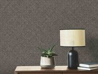 Обои Grandeco Happy R132002 Винил на флизелине (1,06*10,05) Бежевый, Рогожка — фото 2, Обои для стен