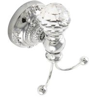 Товар: Двойной крючок Migliore Cristalia 16806 Хром с кристаллом Swarovski - фото 2 Двойной крючок Migliore Cristalia 16806 Хром с кристаллом Swarovski — фото 2, Крючки для полотенец