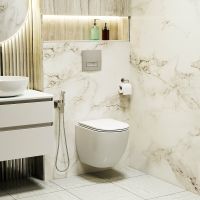 Клавиша смыва Grossman Classic 800.T1.04.110.110 Хром матовый — фото 3, Кнопки смыва