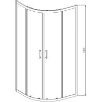 Товар: Душевой уголок Vincea Alpha 90x90 VSQ-3AL900CLB профиль Черный стекло прозрачное - фото 4 Душевой уголок Vincea Alpha 90x90 VSQ-3AL900CLB профиль Черный стекло прозрачное — фото 4, Душевые уголки четверть круга