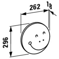 Декоративный элемент для зеркала Laufen Florakids 4.6161.1.003.472.1 Зеленый — фото 6, Мебель для ванной