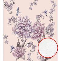 Фреска Ortograf Цветы 33442 Фактура бархат FX Флизелин (2,4*2,7) Розовый/Сиреневый, Цветы