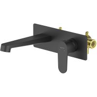 Смеситель для раковины Aquatek Оберон AQ1213MB Черный матовый — фото 1, Смесители для раковины