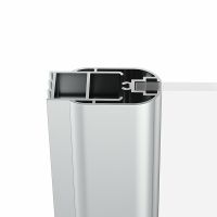 Душевая дверь Ravak Chrome CRV1-90 1QV70U01Z1 профиль Сатин стекло Transparent — фото 3, Распашные душевые двери