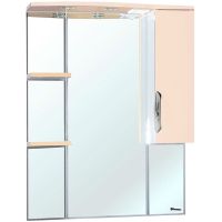 Зеркало со шкафом Bellezza Лагуна 75 4612112001071 с подсветкой R Бежевое — фото 1, Зеркальные шкафы в ванную