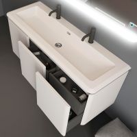 Тумба под раковину Cezares Stylus 140 55230 подвесная Bianco opaco — фото 1, Тумбы под раковину