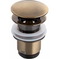 Донный клапан Frap F60-4 click-clack Бронза — фото 1, Донные клапаны