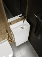 Товар: Тумба с раковиной 1MarKa Laura 40Н R У85931 Дуб сонома Белый глянец - фото 3 Тумба с раковиной 1MarKa Laura 40Н R У85931 Дуб сонома Белый глянец — фото 3, Тумбы с раковиной