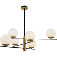 Подвесной светильник Maytoni Modern Nostalgia MOD048PL-06G Белый Золото матовое — фото 1, Подвесные светильники