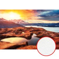 Фреска Ortograf Горы 30915 Фактура бархат FX Флизелин (4*2,7) Коричневый/Синий/Оранжевый, Горы/Пейзаж/Природа — фото 1, Фрески