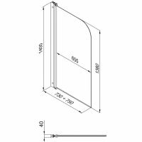 Товар: Шторка на ванну Triton Соло 75х140 Щ0000038541 профиль Хром стекло прозрачное - фото 9 Шторка на ванну Triton Соло 75х140 Щ0000038541 профиль Хром стекло прозрачное — фото 9, Неподвижные шторки для ванной