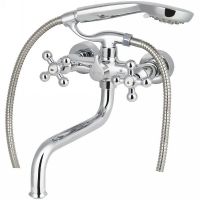 Смеситель для ванны Kaiser Carlson Lux 11255 универсальный Хром — фото 1, Смесители
