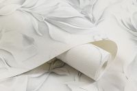 Обои Артекс New Look 6 10981-01 Винил на флизелине (1,06*10,05) Белый, Цветы/Листья — фото 3, Обои для стен