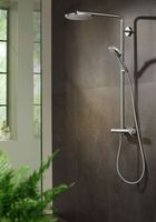 Душевая система Hansgrohe Raindance Select S Showerpipe 27633670 с термостатом Черная матовая — фото 5, Душевые стойки