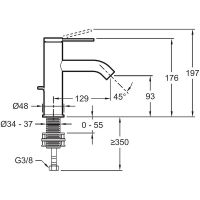 Товар: Смеситель для раковины Jacob Delafon Grand Boulevards E77958-4AND-CP Хром - фото 2 Смеситель для раковины Jacob Delafon Grand Boulevards E77958-4AND-CP Хром — фото 2, Смесители для раковины