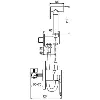 Гигиенический душ со смесителем Gappo Noar G7248 Белый Хром — фото 10, Гигиенические души