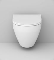 Комплект унитаза AM.PM Spirit FlashClean C701700WH+C707857WH с инсталляцией Berges Novum D5 040235 с сиденьем Микролифт и Черной матовой клавишей смыва — фото 5, Комплекты унитаз + инсталляция