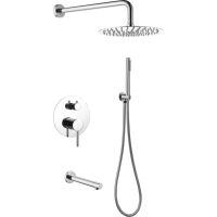 Душевая система Abber Emotion AF8817 Хром — фото 1, Встраиваемые душевые комплекты