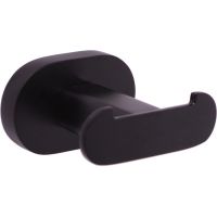 Двойной крючок Rav Slezak Yukon YUA0102CMAT Черный матовый — фото 1, Крючки для полотенец