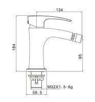 Смеситель для биде Gappo G07 G5007 Хром — фото 2, Смесители для биде