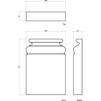 База Европласт 1.23.200 85x540x380 мм — фото 2, Колонны