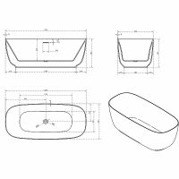 Акриловая ванна Vincea 170x75 VBT-631 без гидромассажа — фото 5, Акриловые ванны