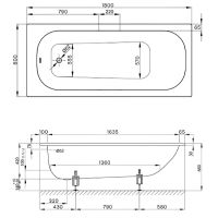 Стальная ванна Bette Form 180x80 2950-000 AD, PLUS с шумоизоляцией и антигрязевым покрытием — фото 4, Ванны