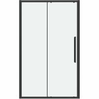 Душевая дверь Grossman Cosmo 100 100.K33.02.100.21.00 профиль Черный матовый стекло прозрачное — фото 1, Раздвижные душевые двери