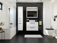 Тумба с раковиной STWORKI Эстерсунд 90 460318 подвесная Белая матовая Роверелла — фото 5, Тумбы с раковиной