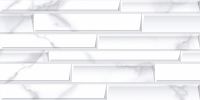 Керамическая плитка Керлайф Calacatta bianco Bricks Rel 33 настенная 31,5х63 см — фото 1, Керамическая плитка