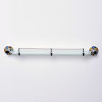 Стеклянная полка WasserKRAFT Diemel Хром арт-K-2244 — фото 2, Полки для ванной и душа