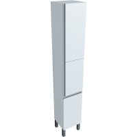 Шкаф пенал SanVit Авеню-3 К 32 pavenu3w с бельевой корзиной Белый глянцевый — фото 4, Мебель для ванной